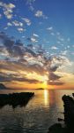 Tramonto spettacolare sulla costa della Provincia di Palermo: Sullo sfondo Isola delle Femmine