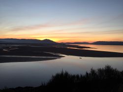 Tramonto sul Dornoch Firth sulle Highlands scozzesi