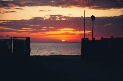 Tramonto sul Mar Tirreno da Punta Ala, siamo in Toscana