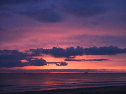 Tramonto sul Mediteranneo da Marina di Acate, Canale di Sicilia