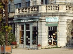 Un caffé all'angolo di Boulevard Pyrénées nella città di Pau, Francia - © Amy_Shot / Shutterstock.com