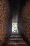 Un corridoio all'interno del Castello di Scipione (Castello Pallavicino) a Salsomaggiore Terme