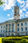 Un edificio nel parco dell'università di Nottingham, Inghilterra.



