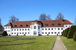 Un edificio storico nella cittadina di Kempten, Germania.
