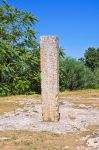 Un Menhir a Montevergine vicino a Palmariggi nel Salento leccese