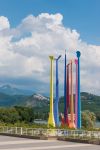 Un Monumento sul Lago di piediluco in Umbria