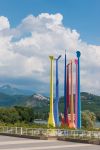 Un Monumento sul Lago di piediluco in Umbria