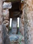 Un particolare interno del Nuraghe Arrubiu vicino a Orroli in Sardegna