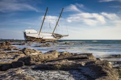 Un relitto sulla costa di Calasetta, siamo nel sud-ovest della Sardegna