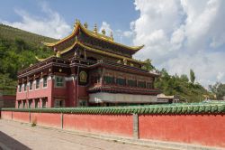 Un tempio ben concservato a Xining, Repubblica Popolare, Cinese