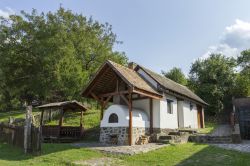 Un tradizionale forno in muratura nel villaggio di Holloko, Ungheria.



