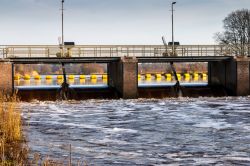 Un tratto del fiume Vecht nei pressi di Vilsteren, regione di Overijssel, Olanda.
