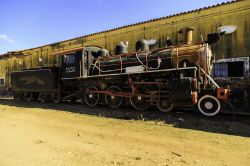 Un treno in sosta alla stazione ferroviaria di Trinidad, Cuba.
