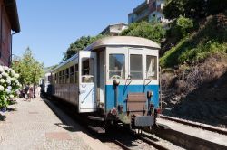 Un treno storico alla stazione di Seui in Sardegna