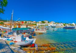 Un vecchio cantiere navale sull'isola greca di Spetses.

