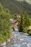 Un vecchio mulino ad acqua a Galtur, Austria.

