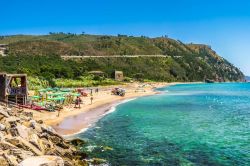 Un vista del Cilento, una delle spiagge di Ogliastro Marina, provincio di Salerno, Campania