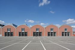 Una antica fabbrica di Casale Monferrato, restaurata. Provincia di Alessandria