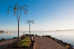 Una bella veduta del Llanquihue Lake a Puerto Varas, Cile.
