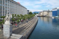 Una bella veduta panoramica di Ginevra, Svizzera.
