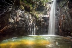 Una cascata in una grotta nel parco Chapada das Mesas, stato del Maranhao (Brasile).
