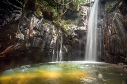 Una cascata in una grotta nel parco Chapada das Mesas, stato del Maranhao (Brasile).
