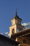 Una chiesa nel centro storico di Entracque in provincia di Cuneo, Piemonte.