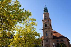 Una chiesa nella cittadina di Erlangen, Germania. Considerata una delle città progettate nel barocco meglio conservate di tutto il paese, Erlangen si trova a nord di Norimberga.
