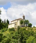 Una chiesa sul Monte Amiata vicino ad Arcidosso in Toscana