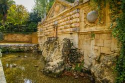 Una delle fontane della città di Priego de Cordoba, Spagna. Il patrimonio monumentale della città è formato da edifici civili, religiosi e monumenti in stile barocco costruiti ...