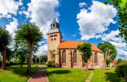 Una grande chiesa a Hofgeismar, sulla Strada delle Fiabe in Germania