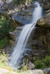 Una piccola cascata d'acqua nel territorio di Pejo, Trentino Alto Adige.



