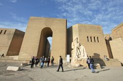 Una porta di accesso alla Cittadella di Erbil in Iraq