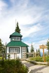 Una ristrutturata torre dei pompieri sulla cima del Monte Revelstoke, Canada.
