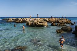 Una spiaggia con scogli vicino al porto di Kelibia in Tunisia - © Federico Rostagno / Shutterstock.com