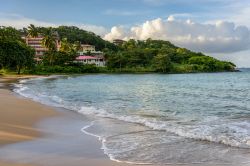 Una spiaggia di Castries isola di Saint Lucia appena fuori dall'aeroporto
