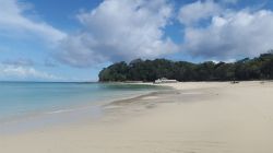 Una splendida spiaggia sabbiosa dell'isola di Contadora, Panama. E' un'isola dell'arcipelago delle Perle nel golfo di Panama.
