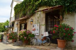 Una strada del borgo di Mougins in Francia