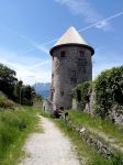 Una torre del castello di Pergine Valsugana in Trentino
