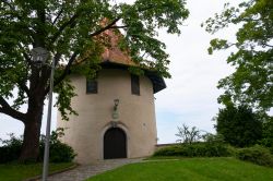 Una torre della fortezza di Lindau, Germania.
