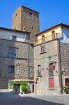 Una torre medievale nel centro di Vitorchiano in provincia di VIterbo (Lazio)