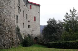 Una vedeuta del Castello di Podenzana vicino ad Aulla in Toscana
