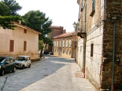 Una via del cuore storico di Torchiara (Salerno), siamo non lontano dalla costa del Cilento, in Campania - © Veneri Francesco  / mapio.net