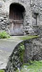 Un'antica casa in pietra nella zona di Teglio in Lombardia