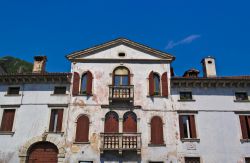 Un'antica villa signorile nel centro di Vittorio Veneto, Treviso (Veneto).
