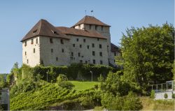Uno scorcio del castello medievale di Bludenz, Austria.
