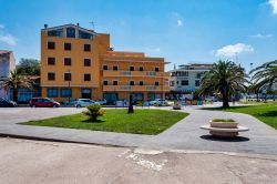 Uno scorcio del centro di Porto Torres (Sardegna) fotografato in estate - © Francesco Maltinti / Shutterstock.com