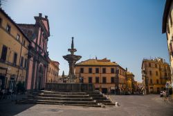Uno scorcio del centro medievale di Viterbo nel Lazio