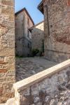 Uno scorcio del centro storico di Anghiari, provincia di Arezzo (Toscana). Siamo nella Valtiberina toscana, nella parte più orientale della Toscana. E' uno dei borghi più belli ...