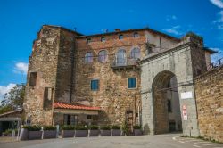 Uno scorcio del centro storico di Poppi in provincia di Arezzo, Toscana